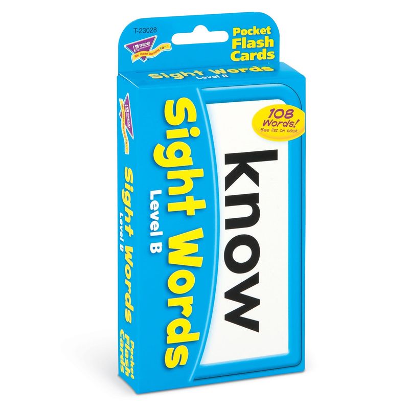 Sight Words – Level B Pocket Flash Cards