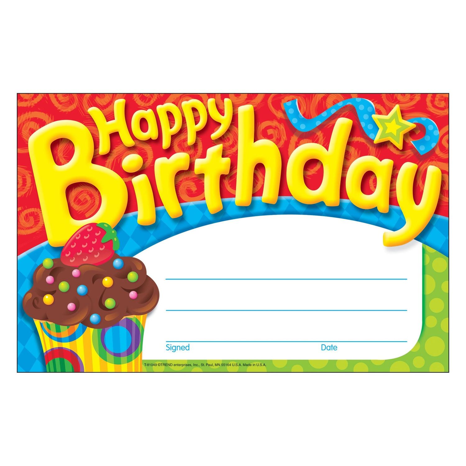 Happy Birthday The Bake Shop™ Recognition Awards