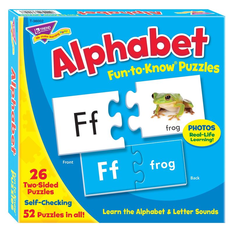 Alphabet Fun-to-Know® Puzzles