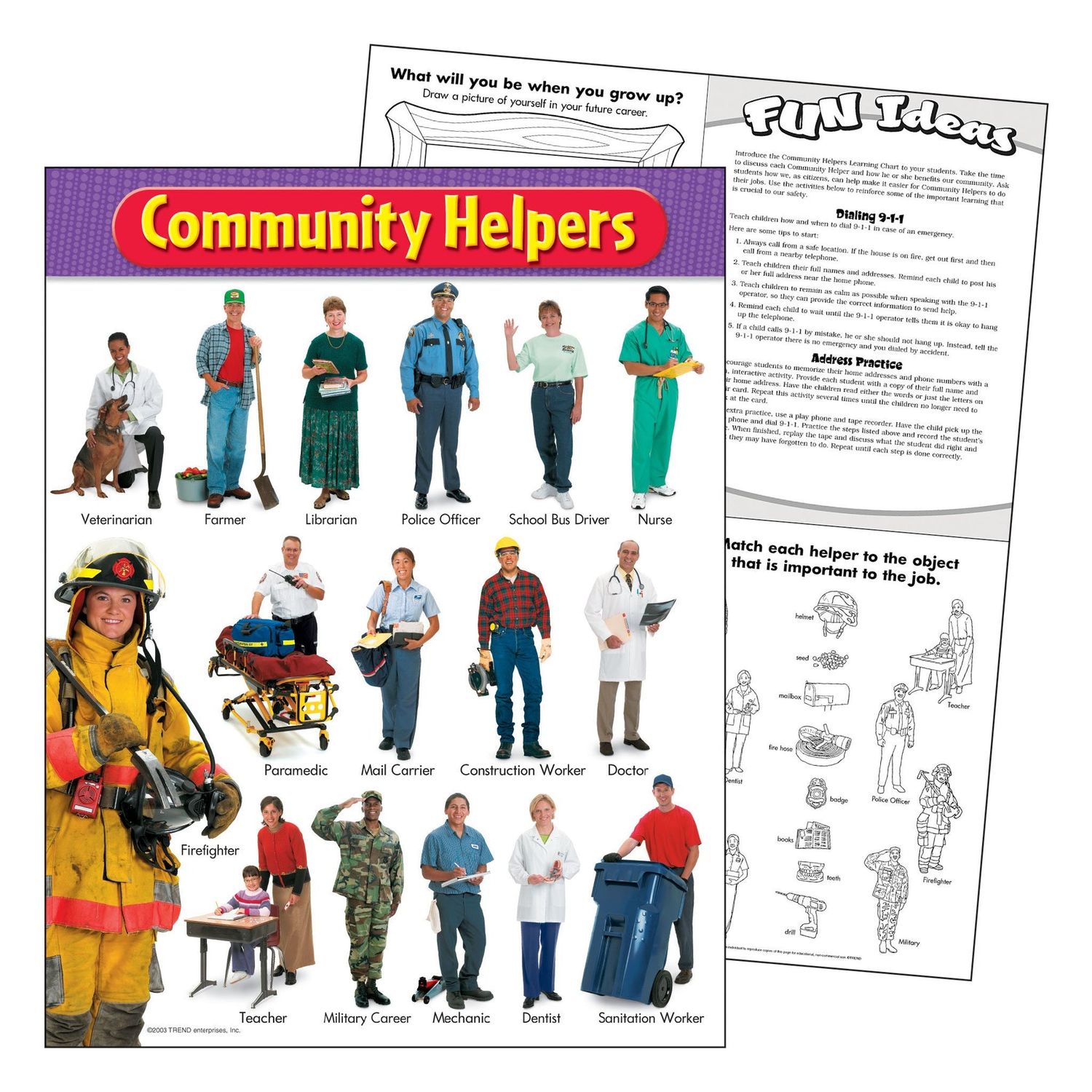 Community Helpers Learning Chart