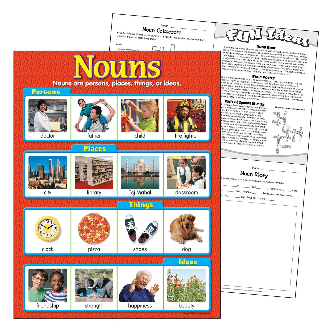 Nouns Learning Chart