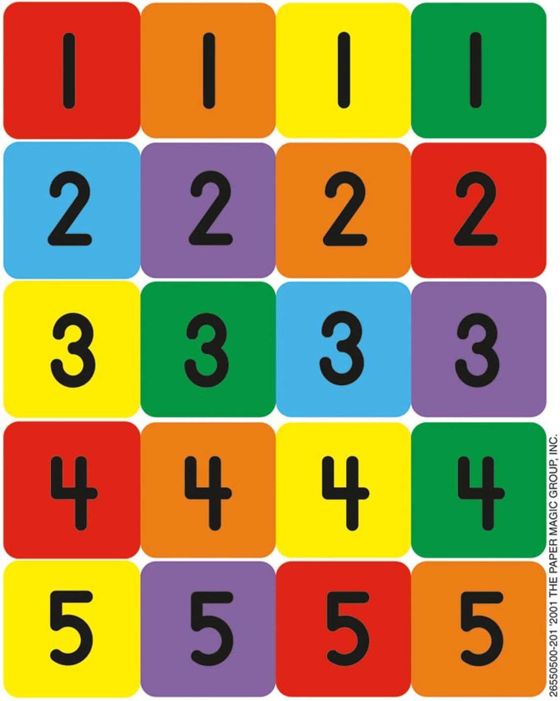 Numbers 1-100 Asst. Stickers
