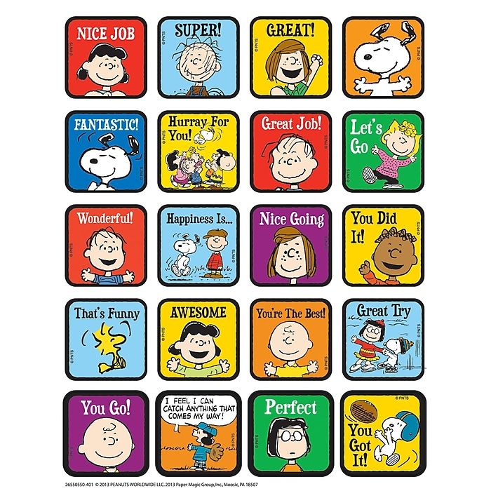 Peanuts Motivational Stickers