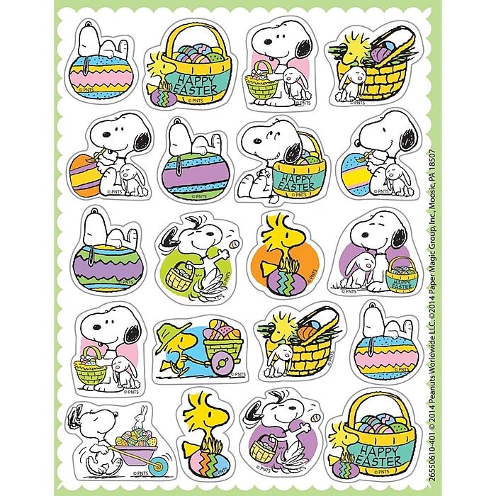 Peanuts Easter Stickers