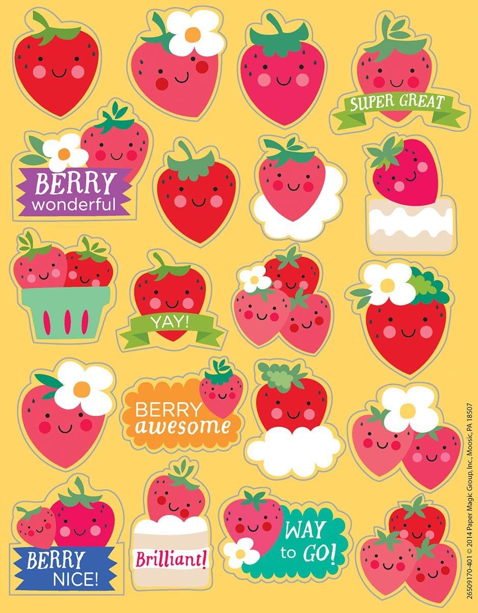 Strawberry Scented Stickers (Pack of 80)