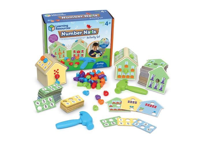 Number Nails Activity Set