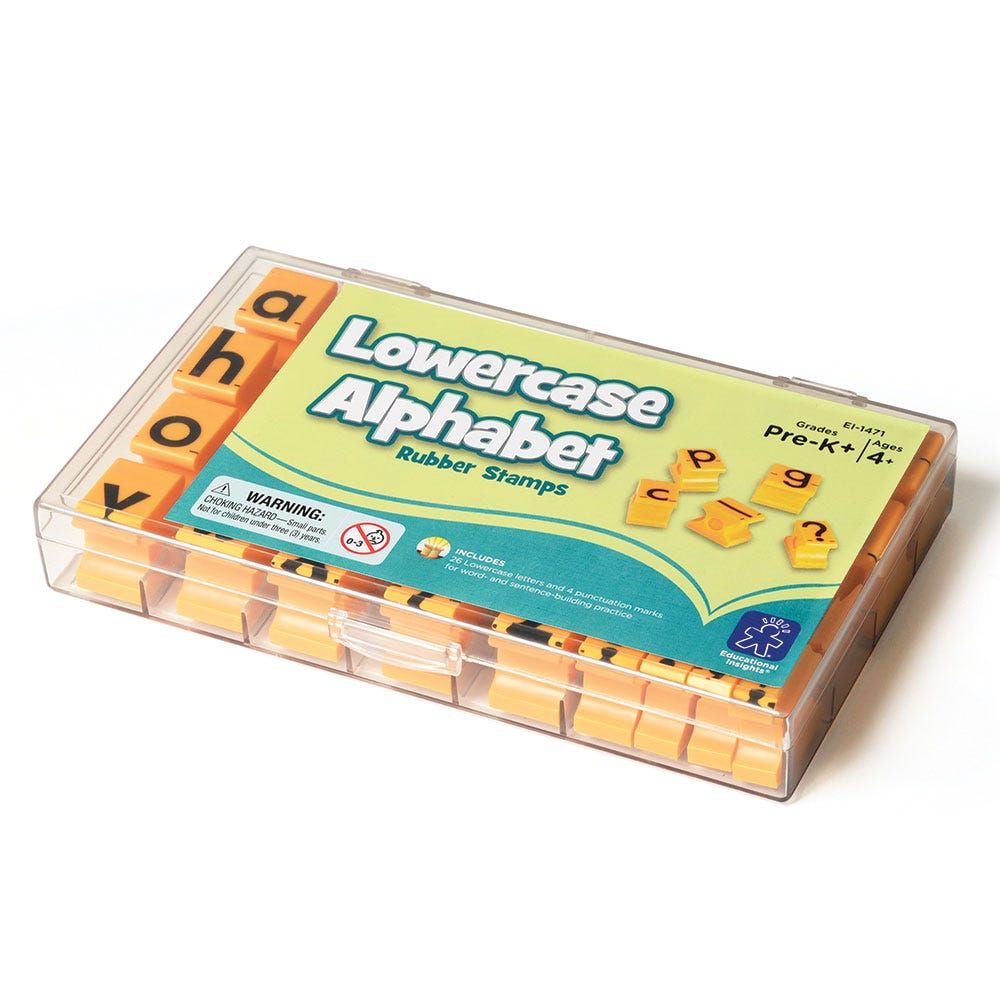 Alphabet Rubber Stamps — Lowercase 5/8"