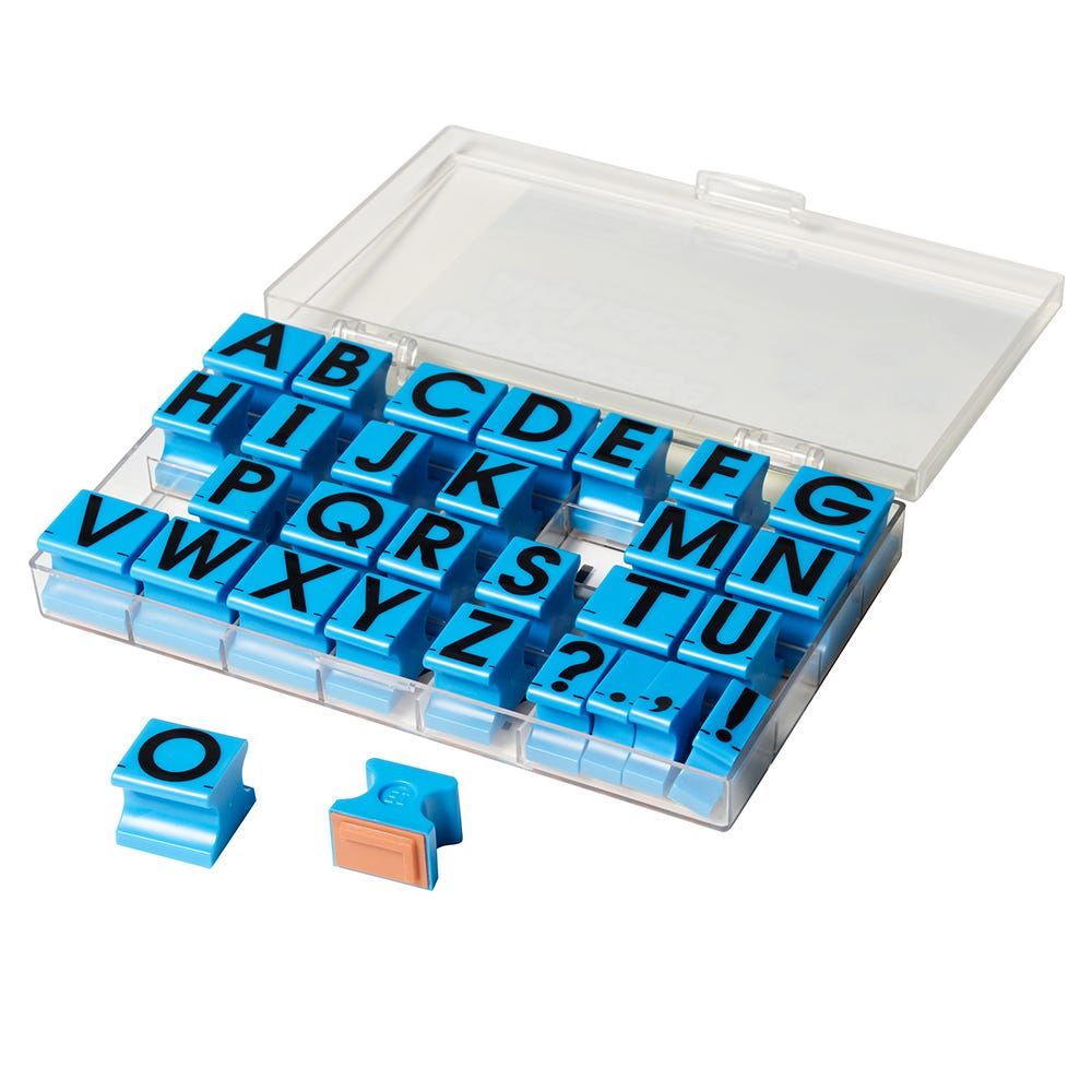 Alphabet Rubber Stamps — Uppercase 5/8"