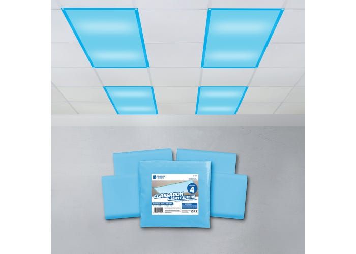 Fluorescent Light Filters (Tranquil Blue), Set of 4