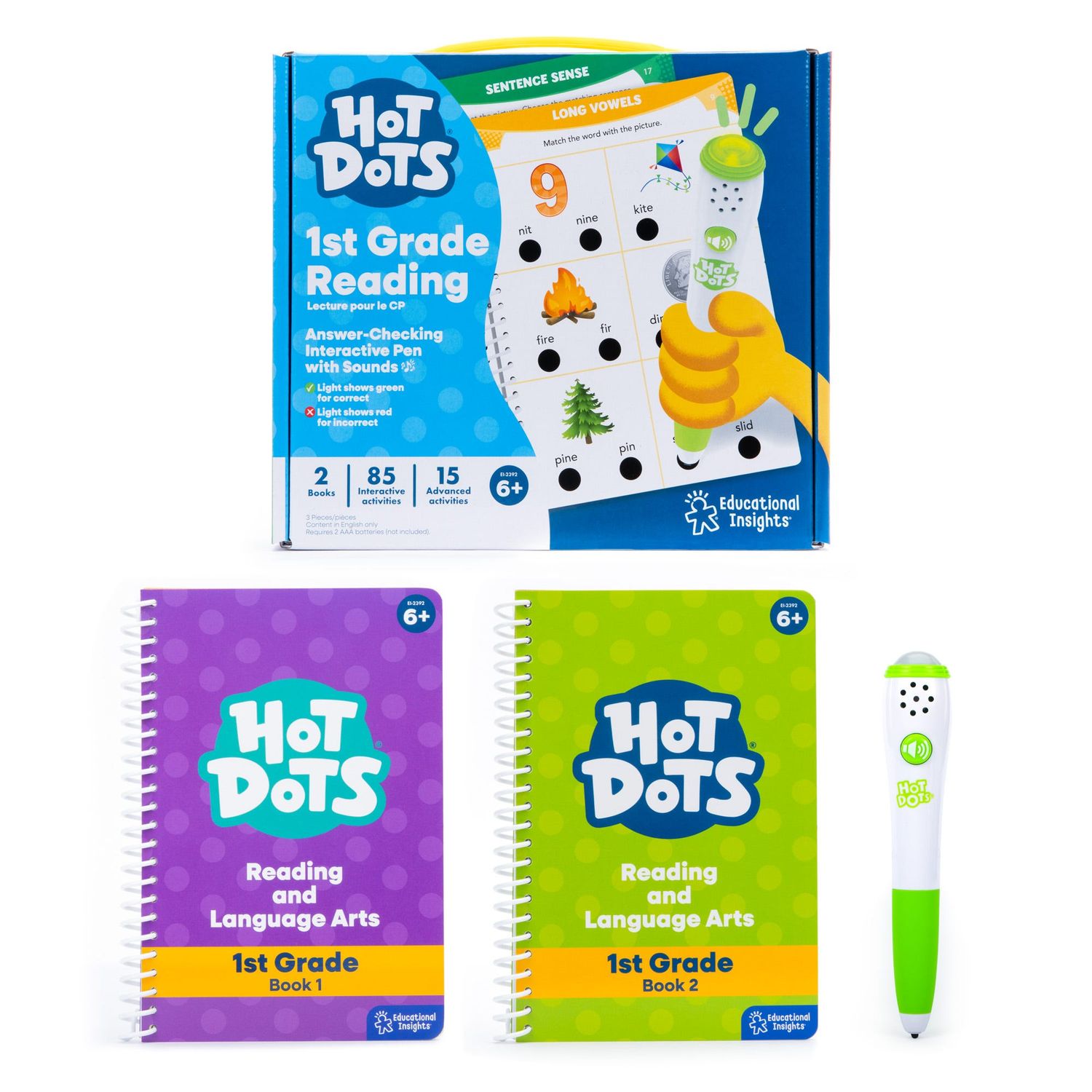 Hot Dots® Jr. Let's Master Grade 1 Reading Set with Hot Dots® Pen