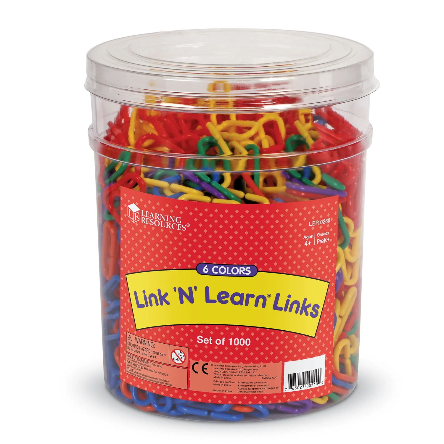 Link 'N' Learn® Links - 6 Colors, Set of 1000