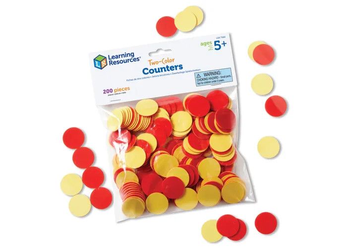 Red & Yellow Counters, Set of 200