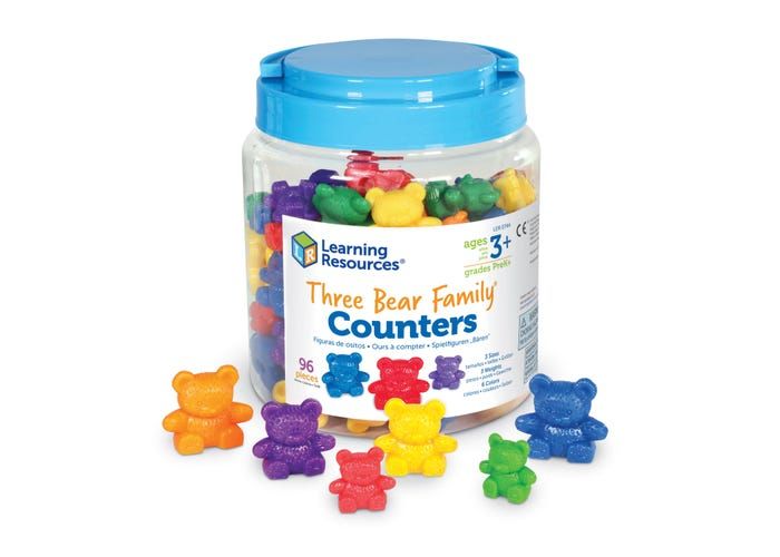 Three Bear Family® Counters, Set of 96