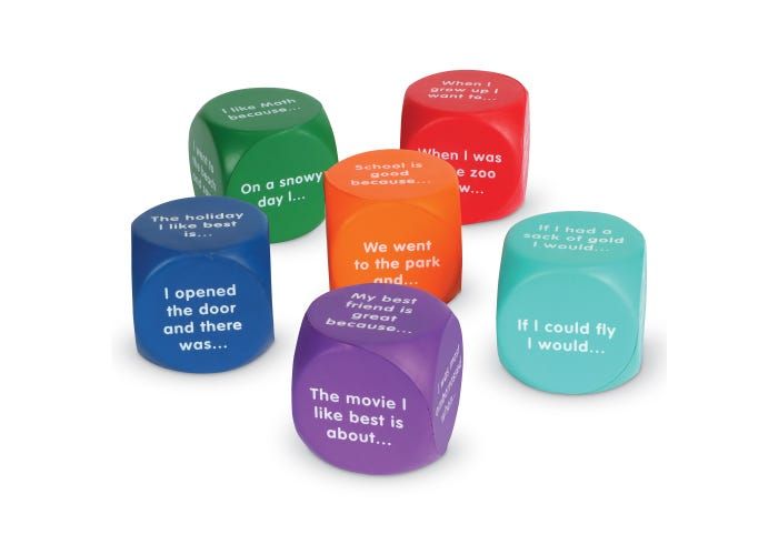 Writing Prompt Cubes