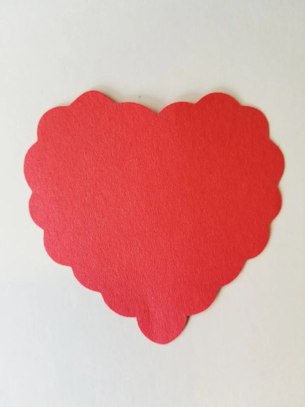 Scalloped Heart Assorted Color Creative Cut-Outs- 3"