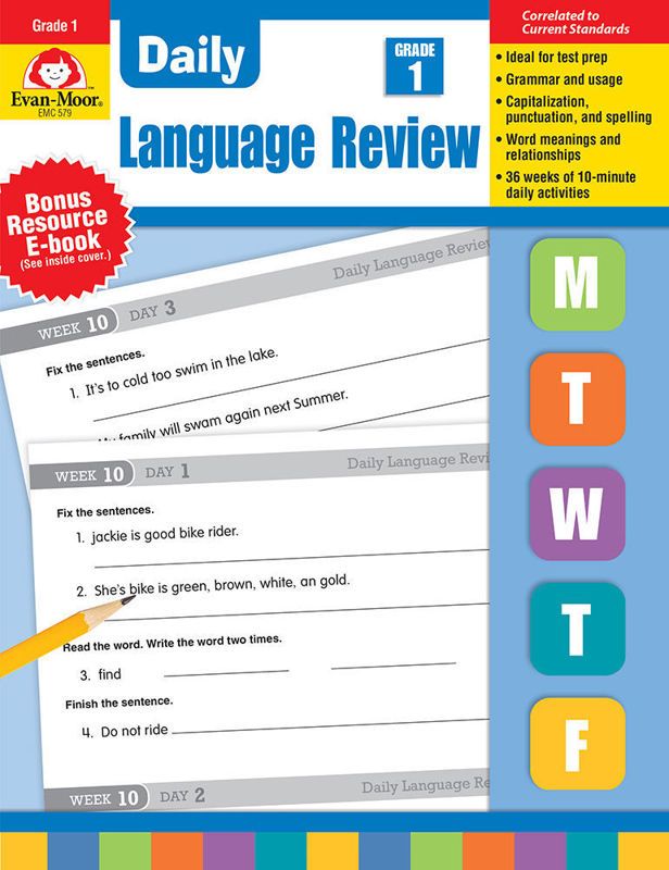 Daily Language Review, Grade Level: Grade 1