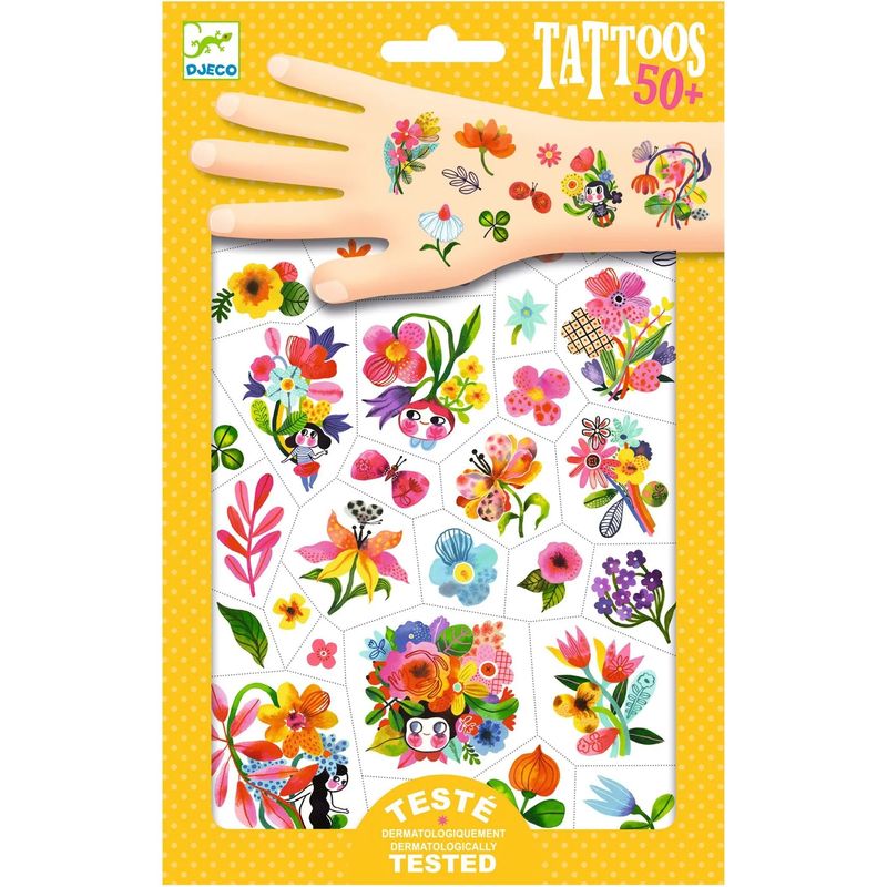 Aqua Flor Temporary Tattoos