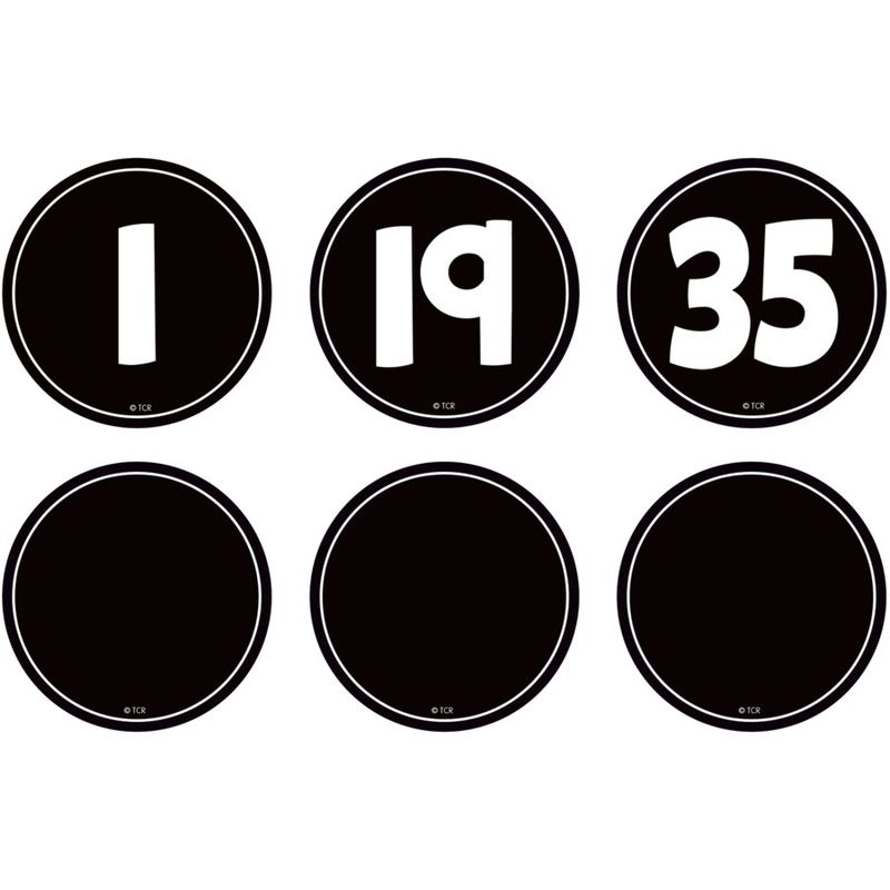 Black and White Number Magnetic Numbers Accents