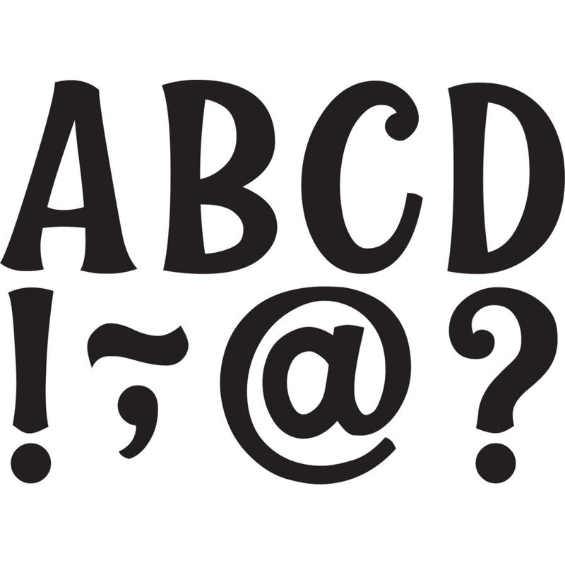 Black Wild Whimsy 3" Magnetic Letters