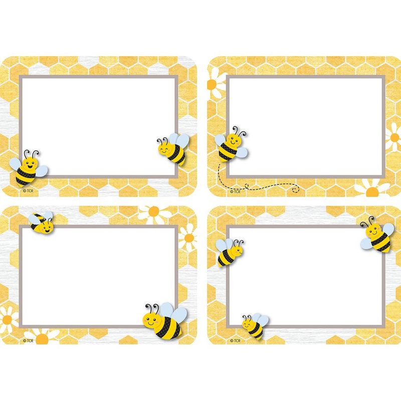 Buzzing Bees Name Tags/Labels - Multi-Pack