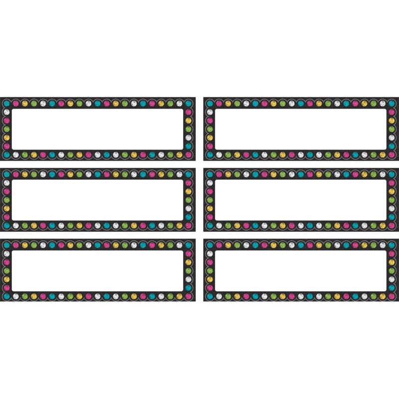 Chalkboard Brights Labels Magnetic Accents