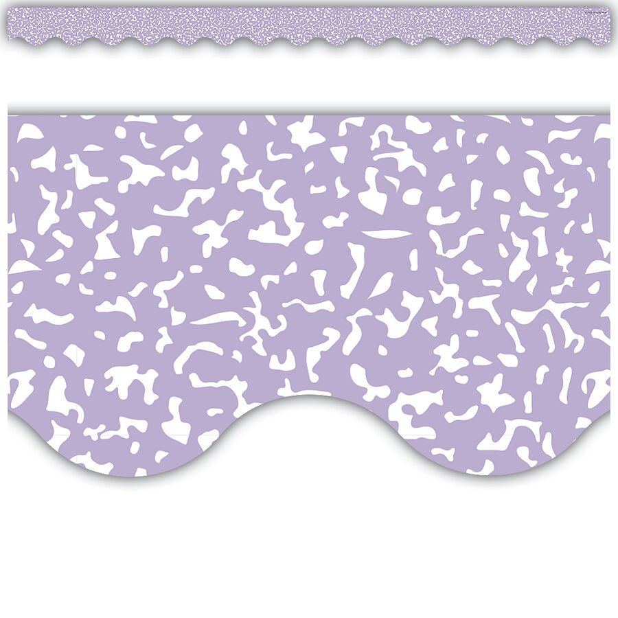 Composition Purple Scalloped Border Trim