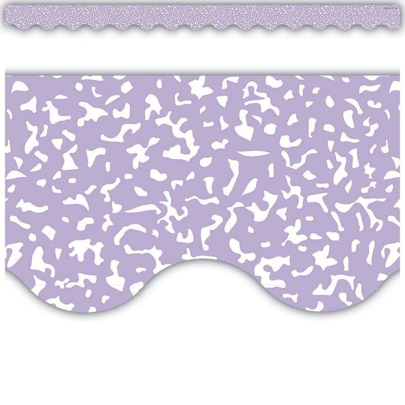 Composition Purple Scalloped Border Trim