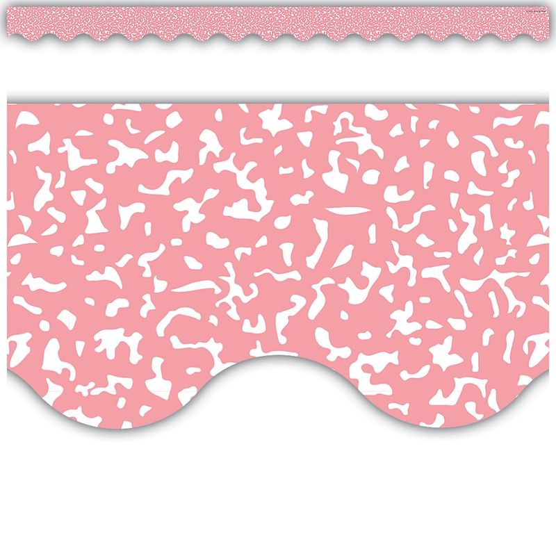 Composition Pink Scalloped Border Trim