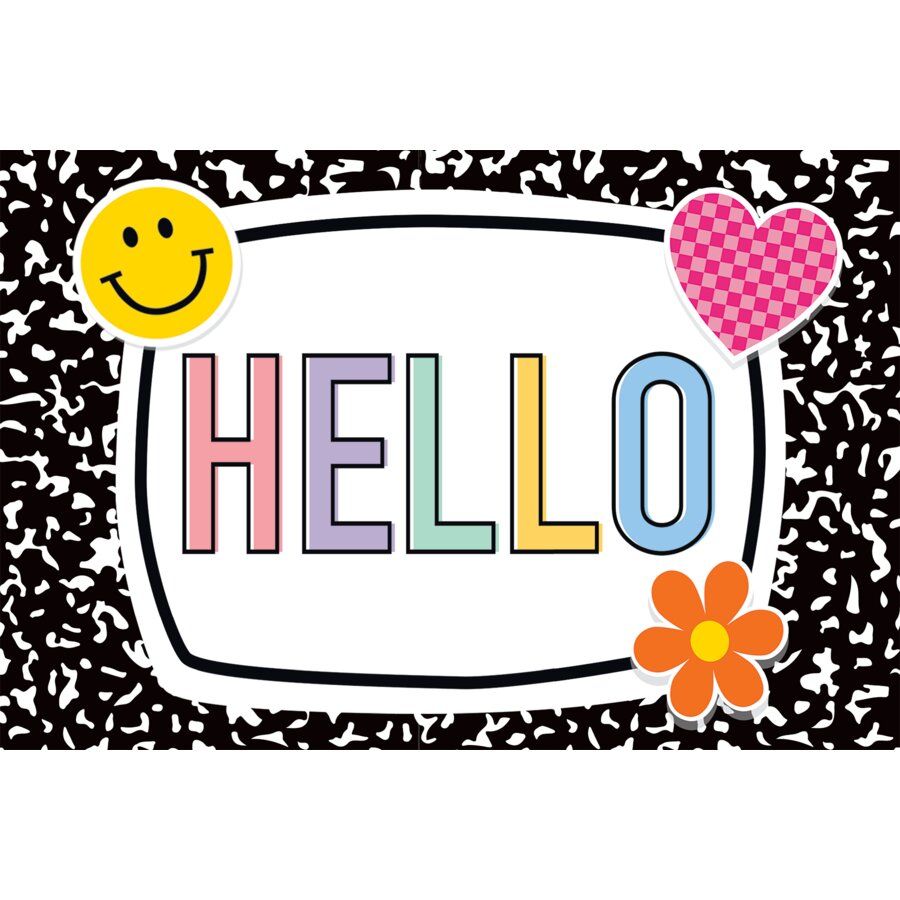 Cool for School Hello Postcards
