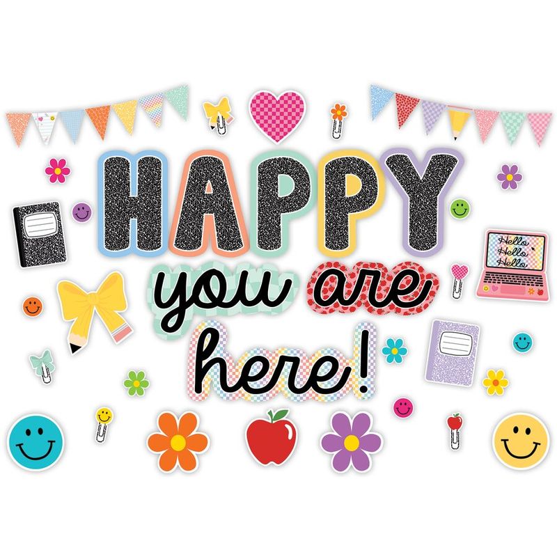 Cool for School Happy You Are Here Bulletin Board