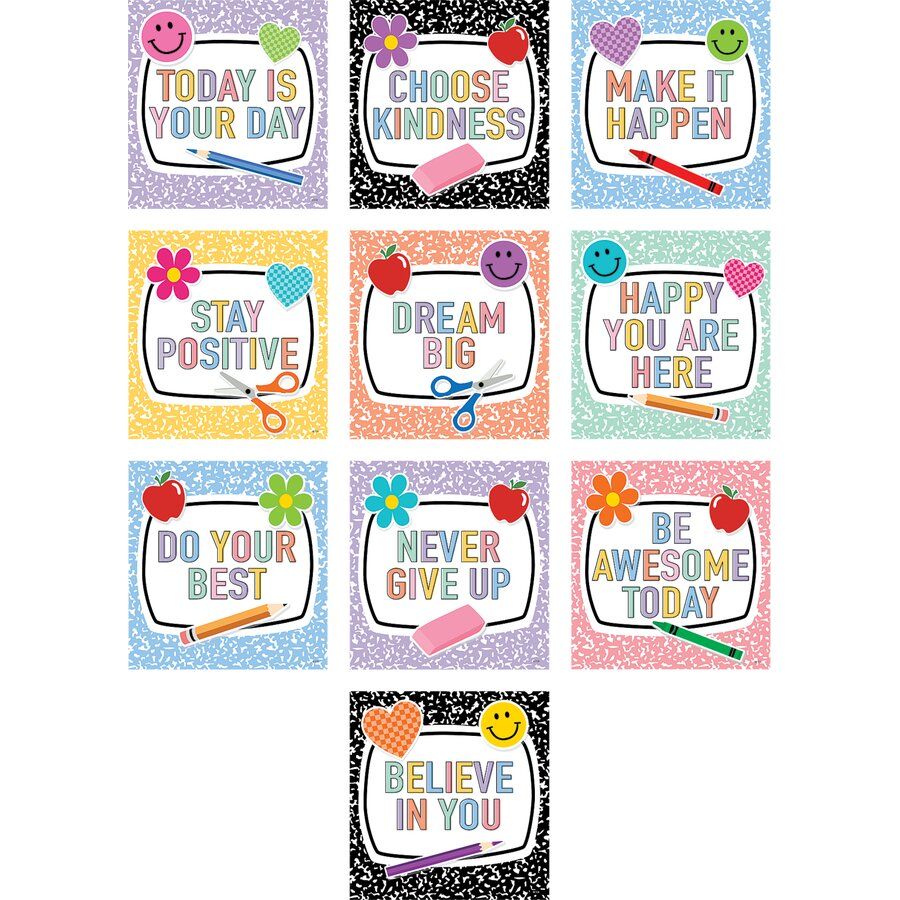 Cool for School Positive Saying Accents