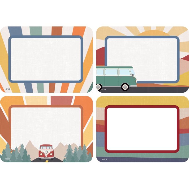 Moving Mountains Road Trip Name Tags/Labels - Multi-Pack