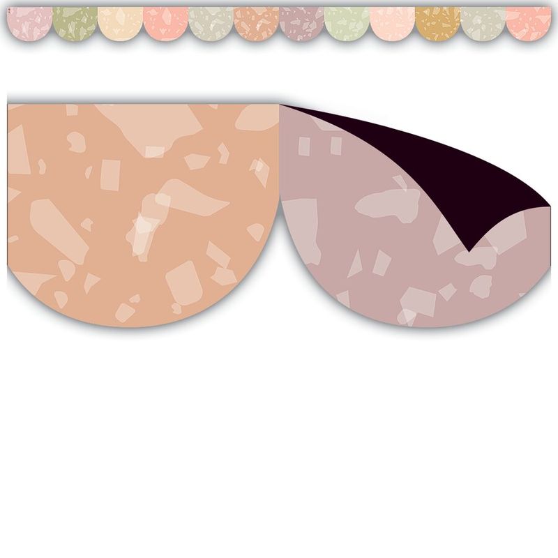 Terrazzo Tones Scalloped  Magnetic Border