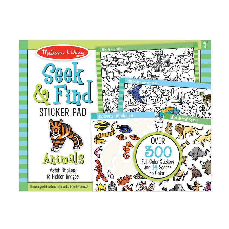 Seek & Find Sticker Pad – Animals