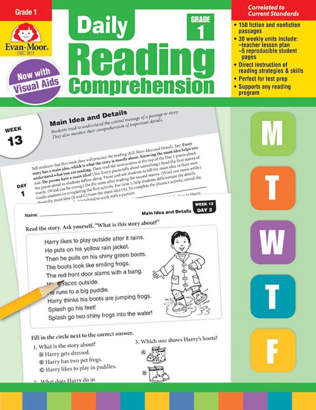 Daily Reading Comprehension, Grade Level: Grade 1