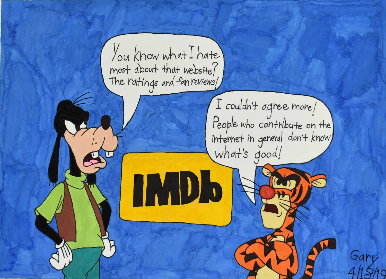 Goofy and Tigger Hate IMDb!