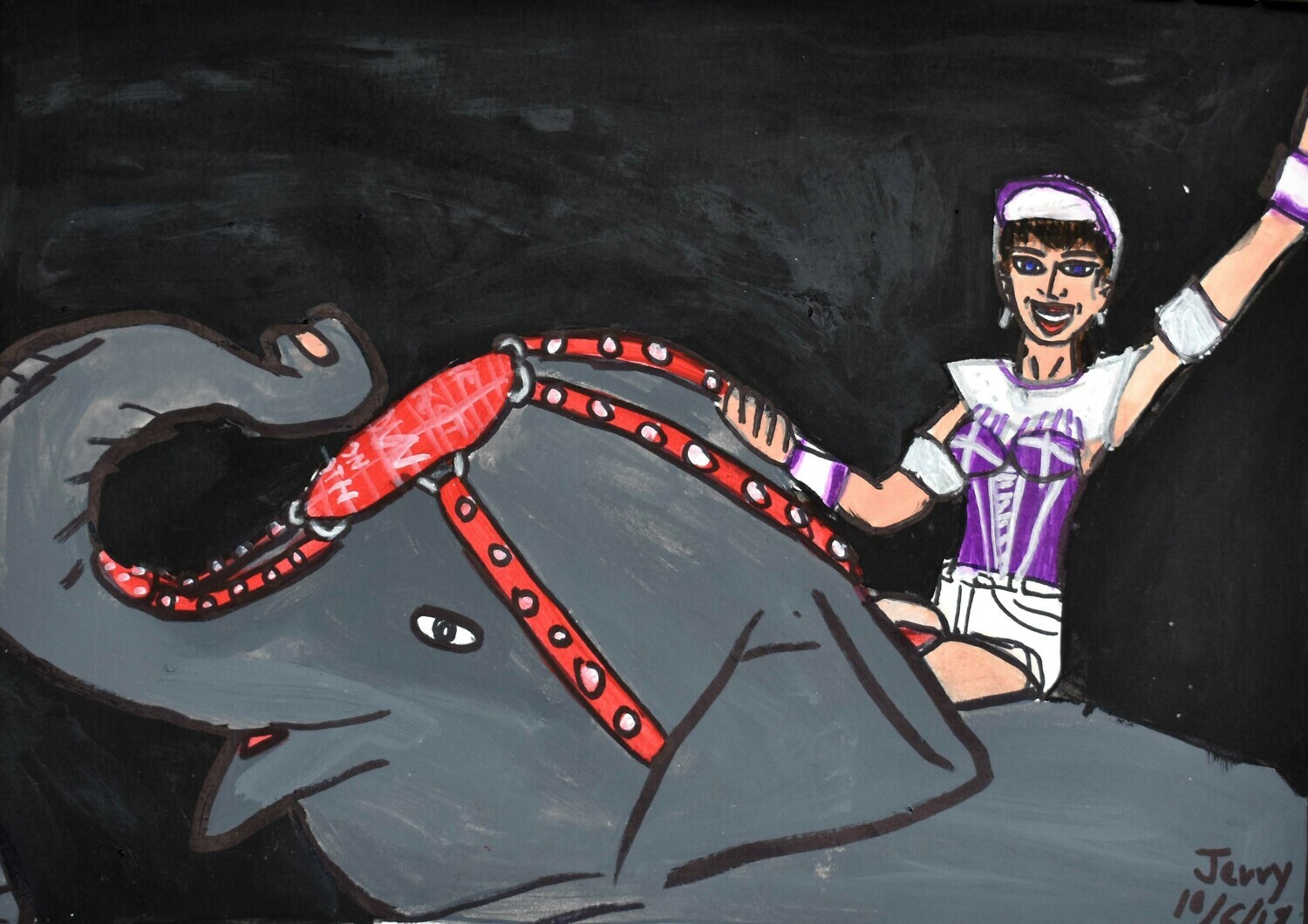 Ringling Bros. Circus Diva with an Elephant