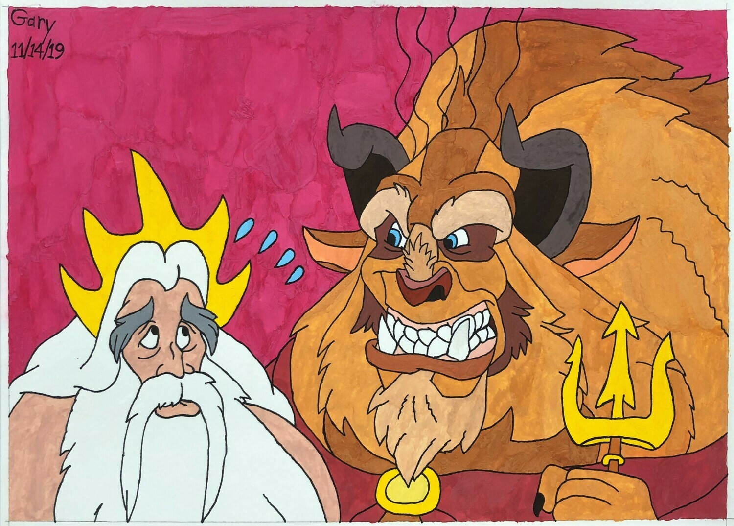 Beast Angry at King Triton