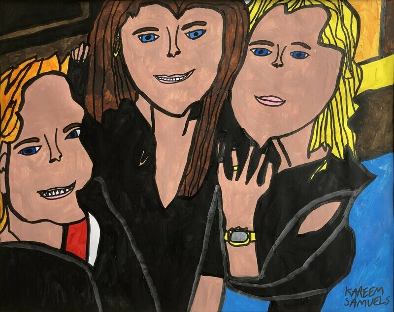 Three Girls Are Hanging Out