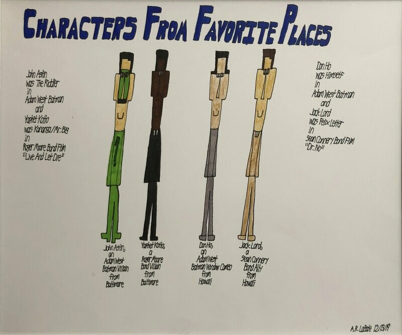 Characters from Favorite Places