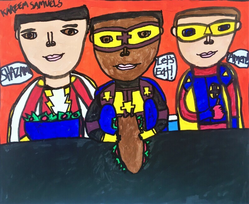 Superheroes Eat a Healthy Lunch