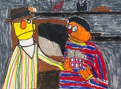 Bert and Ernie Watch TV 4