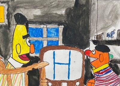 Bert and Ernie Watch TV 3