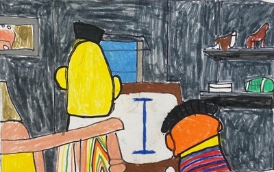 Bert and Ernie Watch TV 5