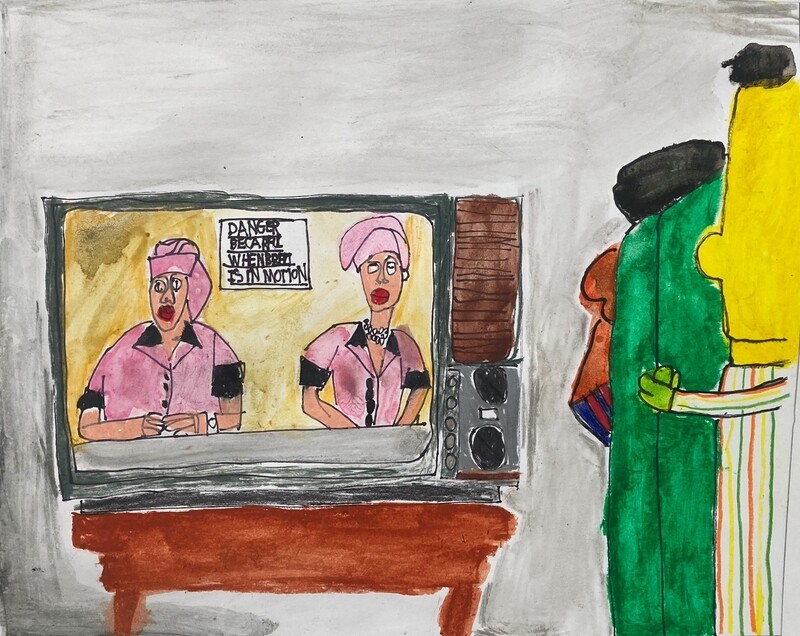Bert and Ernie Watch TV 7