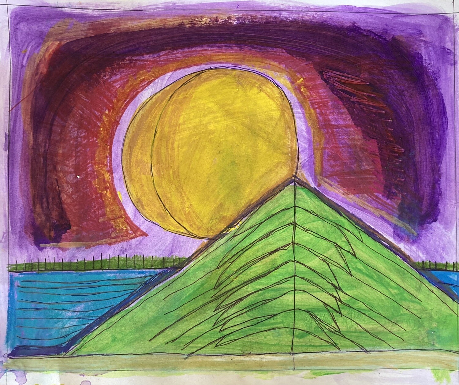 Purple and Yellow Moonlight