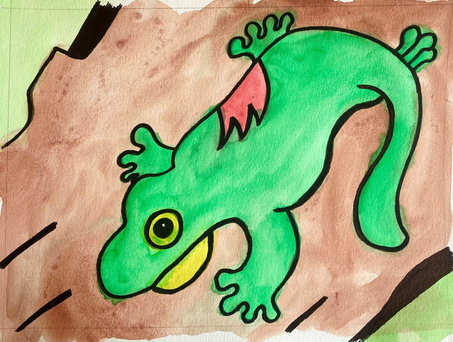 Cartoon Gecko