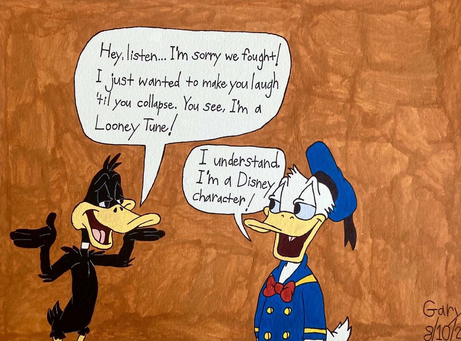 Donald and Daffy Duck Make Amends