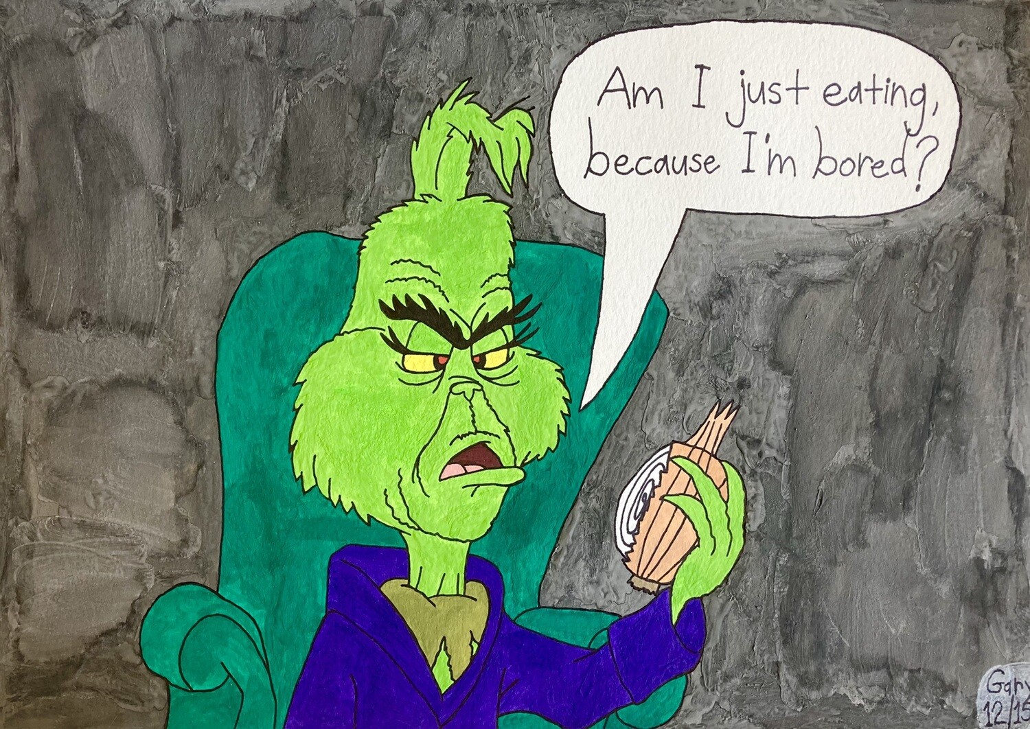 A Bored Grinch!