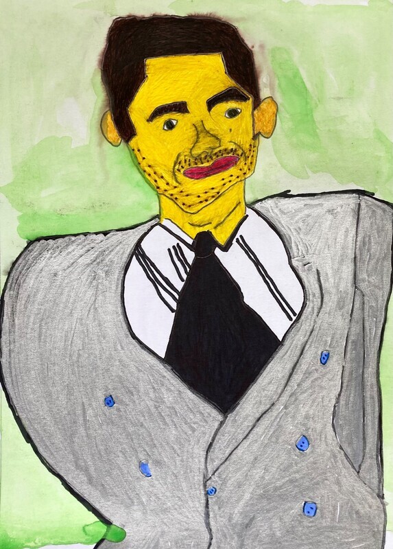 Man with Gray Suit